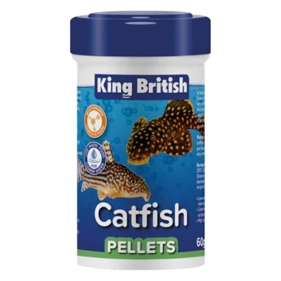 Imagen de King British Pellets para bagres 60g: Alimento Completo hundible con multivitaminas y Otros Peces Tropicales de Fondo