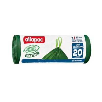 Imagen de ALFAPAC Bolsas de basura ultra resistentes 20L, 45 x cm