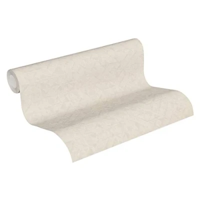 Imagen de Papel pintado Liso Exotic Life tejido no 10.05 m x 0.53 Beige Gris Crema Fabricado en Alemania de A.S. Création 372843 37284 3
