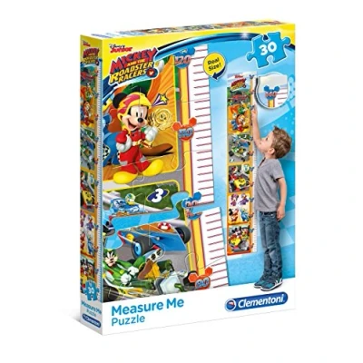 Imagen de Clementoni 20321 Mickey and the Roadster Racers Máxima de Measure Me Puzzle, 30 Piezas , color/modelo surtido