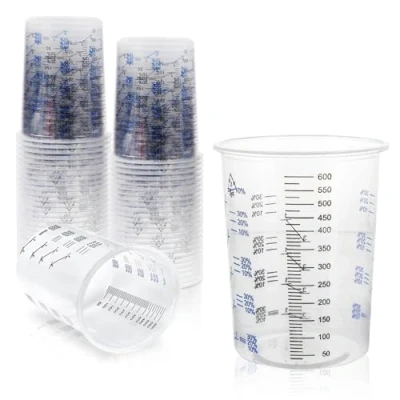 Imagen de Vasos Mezcladores De Pintura,50 Pcs 600ml Plastico,Vasos Medidores Pintura,Tazas Mezcla Pintura Para Líquidos,Pinturas,Pigmentos