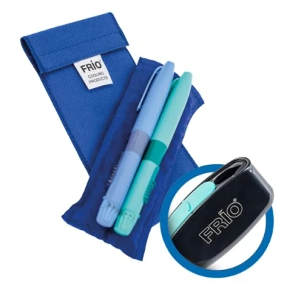 Imagen de FRIO Cubo DUO AZUL con objetos afilados