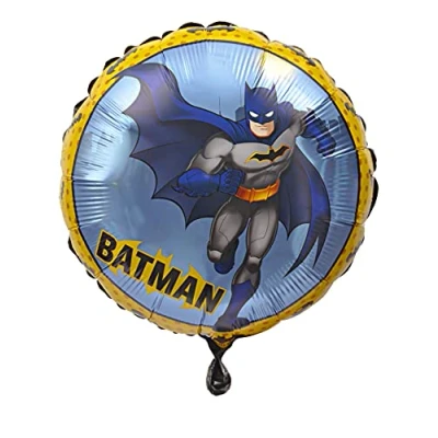 Imagen de Batman globo foil balloon mylar round (46 cm, 18 pulgadas) original DC Comics