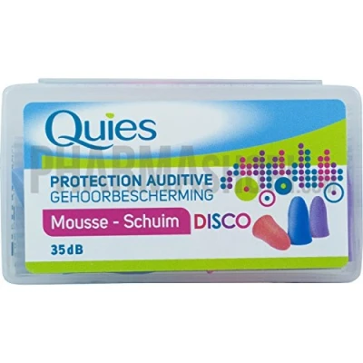 Imagen de QUIES protección auditiva espuma disco caja de 3 pares
