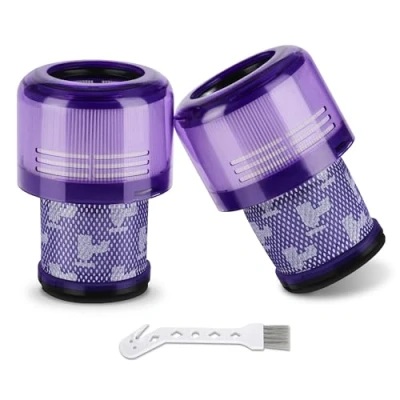 Imagen de 2 Piezas Filtro para Dyson V11, Compatible con V11 V15 SV14 SV17 SV22, Juego de Repuesto Torque Drive Aspiradora Púrpura