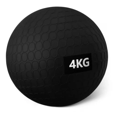Imagen de Amazon Basics Balones medicinales para Ejercicio, 4 kg, Negro
