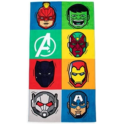 Imagen de Marvel Los Vengadores Pop Toalla de Playa Grande 86cm x 162cm 100% Algodón