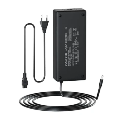 Imagen de PAUTIX Tira LED enchufe EU Fuente de Alimentación DC24V 6.25A 150W para Tiras LED,Adaptador corriente AC100 240 Controlador LED,Fuente blanco