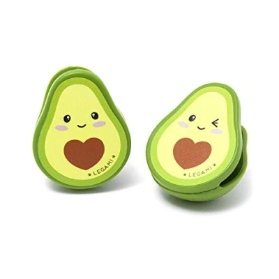 Imagen de Legami Juego de 4 Clips Cerrar Paquete, para Paquetes, 4,3 x 5,5 cm, Tema Aguacate
