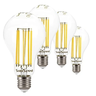 Imagen de SUNSEED 4x Bombilla Estándar Filamento LED E27 16W = 142W Blanco Neutro 4000K