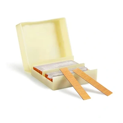 Imagen de KIMSING P612 Clavos de cobre, calibre 23, 10.000 unidades/caja, 12 mm longitud, pines sin cabeza aptos para clavadoras neumáticas y pinner energía neumática