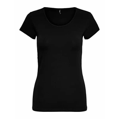 Imagen de Camiseta mujer Only mangas cortas Live love life cuello redondo