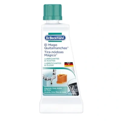 Imagen de Dr. Beckmann El Mago Quitamanchas Lubricantes y Aceites combate las manchas de aceite, lubricantes, alquitrán cera vela 50 ml