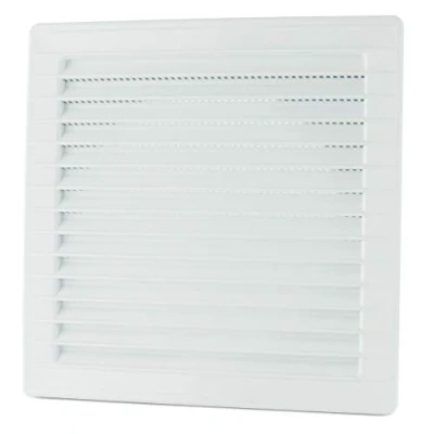 Imagen de MKK Rejilla de ventilación rectangular, diámetro 100, 120, 125 y 150 mm, plástico, 120 color blanco