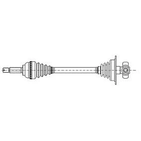 Imagen de METELLI 17 0342 Árbol de transmisión 627 87 VOLVO: S40 I, V40 Familiar
