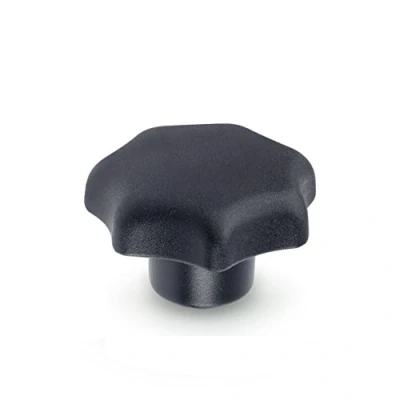 Imagen de Ganter Normelemente DIN 6336 KT 63 M12 K Pomo en estrella, Negro mate, Diámetro 63mm Rosca: M12, Set de 5 Piezas