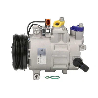 Imagen de BOSCH 1 986 AD1 172 Compresor de Aire Acondicionado 12V PAG 46 YF R1234yf, R134a con instrucciones montaje, junta tórica AUDI: A5 B8 Sportback