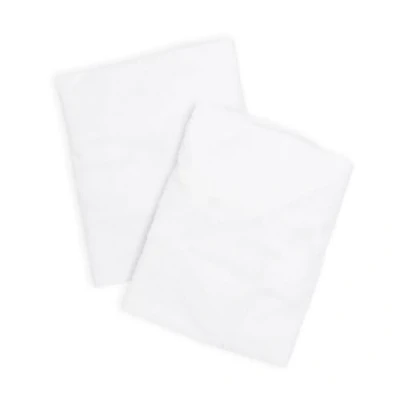 Imagen de Pack de 2 Protectores Colchón Cuna 75x35 cm Impermeables y Transpirables en Rizo Algodón Suave, Ajuste con Elásticos, Anti Bacterias Lavable