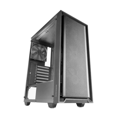 Imagen de MARSGAMING MC PMAX, Caja Profesional ATX, 4X Ventiladores FDB 120mm, Panel Frontal Mesh, Ventana Lateral Cristal Templado, Semitorre PC con Diseño Doble Cámara, Soporte Refrigeración Líquida, Negro