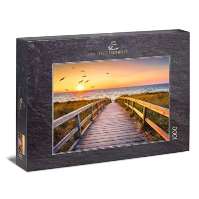 Imagen de Ulmer Puzzleschmiede Puzzle Sylt: de 1000 Piezas Atardecer en la Playa Sylt