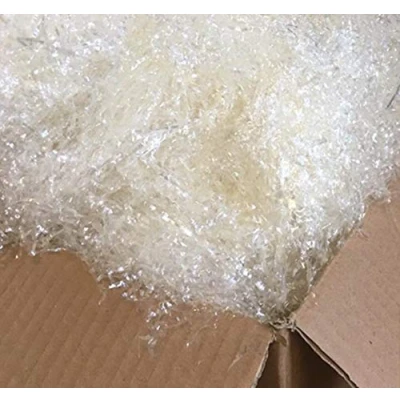 Imagen de Truciolo polipropileno transparente 1 kg paja sintética para cestas Navidad y paquetes regalo