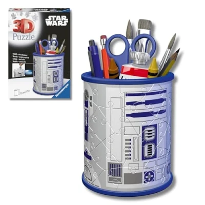 Imagen de Ravensburger 3D Puzzle Portalàpices Star Wars, 54 Piezas, 6+ Años