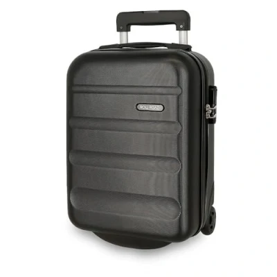 Imagen de Roll Road Flex Maleta de Cabina Negro 31x40x20 cms Rígida ABS Cierre combinación Lateral 33L 2,46 kgs 4 Ruedas Dobles Equipaje Mano Debajo del Asiento