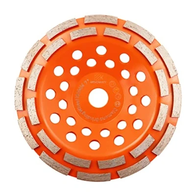 Imagen de Muela de copa diamante 180mm BRSCHNITT Disco molienda Doble Filas para Hormigón Granito Piedra Mampostería Cerámica