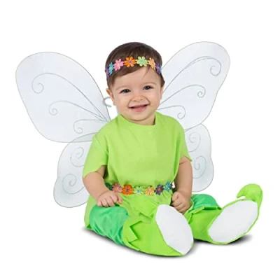 Imagen de My Other ME FUN COMPANY, S.L. Disfraz Bebé Campanilla 7 12 M (Diadema, alas, vestido, mallas y patucos)