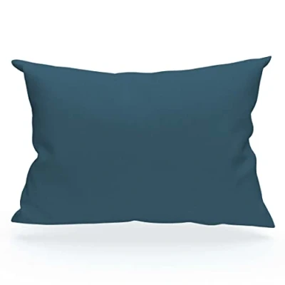 Imagen de Soleil d&#039;ocre Funda de almohada algodón 57 hilos, Azul Pato, 50 x 70 cm