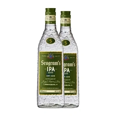 Imagen de Ginebra Seagram&#039;s IPA Dry Gin 70 cl (Caja de 2 Botellas cl)