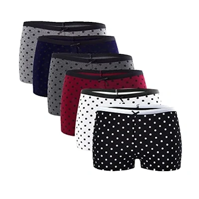 Imagen de Libella® Pack de 6,Bragas Mujer Pantalones Cortos Shorts Ropa Interior algodón 3407 Color Set 2 M