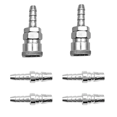 Imagen de YDHfdc 6 Pcs Enchufes Rápidos Aire Comprimido 8mm Conector Rápido Gas Sh+PH para RV, Caravanas y Barbacoas