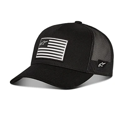 Imagen de Alpinestars, Flag Snapback, Gorra De Beisbol, Negro Negro, Os, Hombre