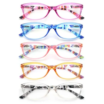Imagen de HEEYYOK Gafas de Lectura Mujer con Visión Ultra Nítida Especiales para Lectura.Montura Ligera, estampado flores