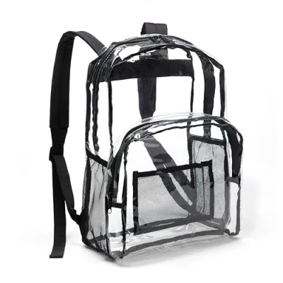 Imagen de Amazon Basics Mochila escolar Transparente