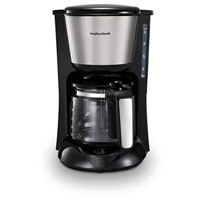 Imagen de Morphy Richards 162751EE Cafetera de filtro con jarra cristal, acero inoxidable/cepillado