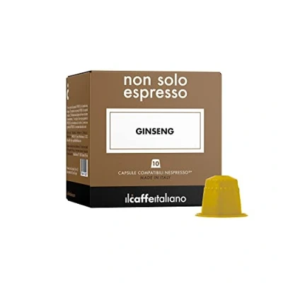 Imagen de Il Caffè Italiano Capsulas Compatibles Nespresso Ginseng 80 uds Cápsulas de Café Nespresso, con un Sabor Distinto y Estimulante Made In Italy Frhome