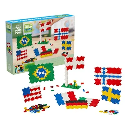 Imagen de Plus Kit de Descubrimiento Banderas del Mundo 700 Piezas Juego construcción PP3932