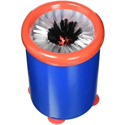 Imagen de Chiner Limpia Vasos para Bar Uso Fácil y Limpieza Profunda Dimensiones 180 x 140 mm Peso 640 g. Paquete de 1 Unidad Ideal Copas Cristalería Color: Azul Rojo Cepillo Nailon.