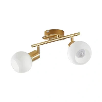 Imagen de lámpara de techo &#039;Elaina&#039; (Moderno) en Dorado hecho Metal e.o. para Salón &amp; Comedor (2 llamas, E14) Lindby techo,