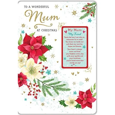 Imagen de Regal Publishing C85550 Tarjeta de Navidad para mamá (22,8 x 15,2 cm)