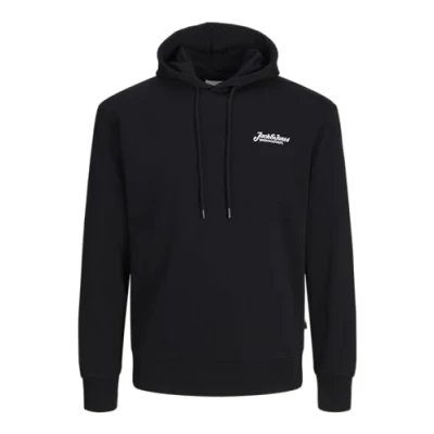 Imagen de JACK &amp; JONES Sweat Hood Sudadera con Capucha Jjbeau, Negro, XL para Hombre