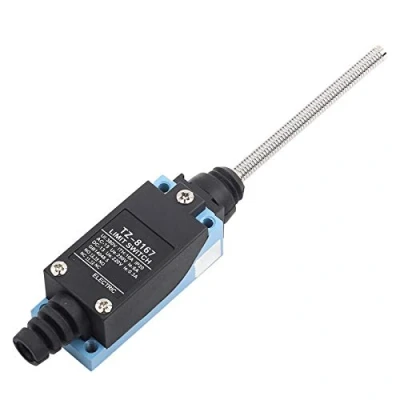 Imagen de final de carrera varilla + Interruptor límite micro,Akozon momentáneo del microinterruptor Restablecimiento automático a prueba agua 1 pieza(BM 8167)