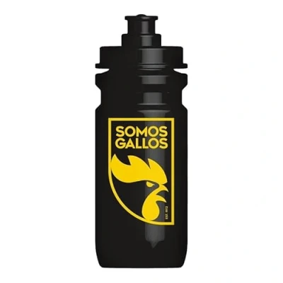 Imagen de Isostar Bidón Somos Gallos, Tapón Hermético, Versatilidad Deportiva, Negro, 600 ml