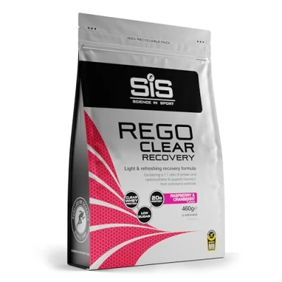 Imagen de Science in sport Rego Clear Isolate 460 g Frambuesa y Arándanos Bebida regeneradora en polvo con carbohidratos, proteínas, vitaminas, Ayuda a entrenar eficazmente