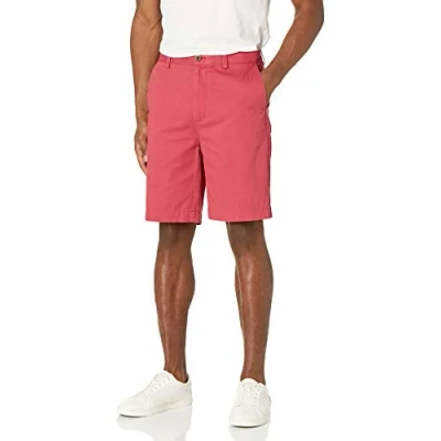 Imagen de Amazon Essentials Pantalones Cortos Chinos de 23 cm con Corte Clásico Hombre, Rojo Frambuesa, 38W