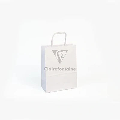 Imagen de Clairefontaine Kraft decorar 18x7x24cm 25 bolsas Blanco, Papel,