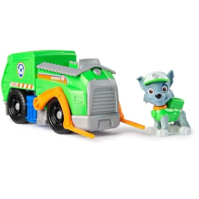 Imagen de Patrulla Canina CAMIÓN DE RECICLAJE + Figura Rocky Camión Juguete con 1 6061804 Juguetes Niños 3 Años