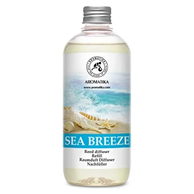 Imagen de Recambio de Difusor Brisa Marina 500 ml Refill reed diffuser Sea breeze Difusores Aromáticos Fragancia Fresca Ambientador Perfumado para Habitación